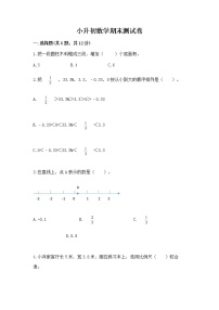 小升初数学期末测试卷（精选题）