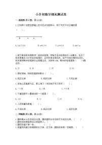 小升初数学期末测试卷1套