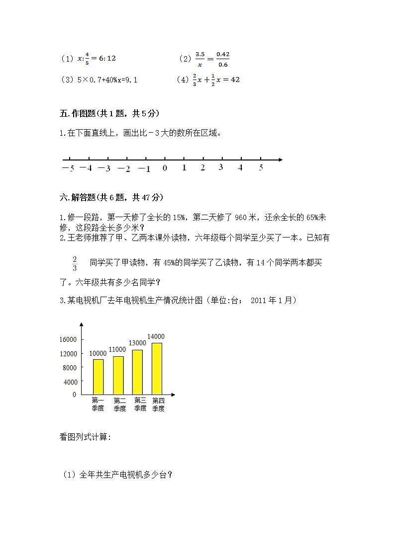 小升初数学期末测试卷（综合题）word版第3页