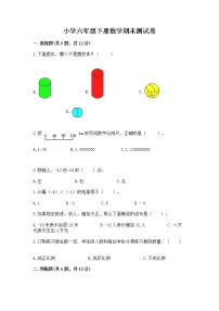 小学六年级下册数学期末测试卷含完整答案（名校卷）