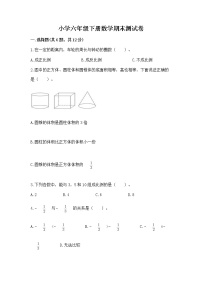 小学六年级下册数学期末测试卷附答案（能力提升）