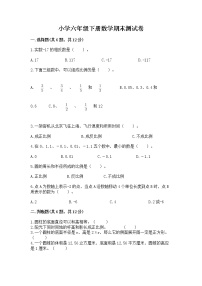 小学六年级下册数学期末测试卷附答案（模拟题）