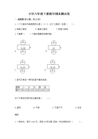 小学六年级下册数学期末测试卷附答案【研优卷】