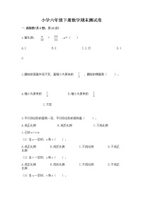 小学六年级下册数学期末测试卷及答案（夺冠系列）