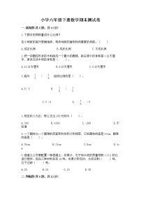 小学六年级下册数学期末测试卷精品【满分必刷】