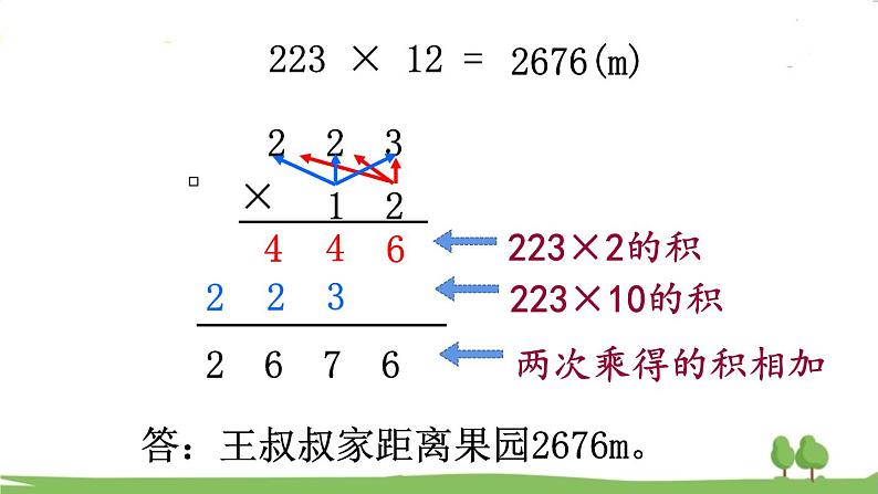 西师大版数学4年级上册 第四单元 三位数乘两位数的乘法 第2课时   笔算乘法（1） PPT课件04