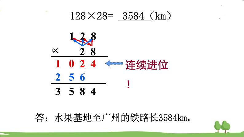 西师大版数学4年级上册 第四单元 三位数乘两位数的乘法 第2课时   笔算乘法（1） PPT课件06