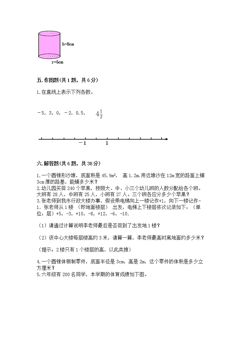 小升初数学期末测试卷及参考答案【达标题】第3页