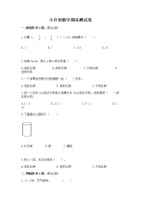 小升初数学期末测试卷附完整答案【典优】