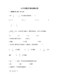 小升初数学期末测试卷含答案（a卷）