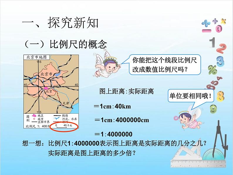 人教版六年级下册数学课件第四单元第6课时  比例尺（例1）第5页