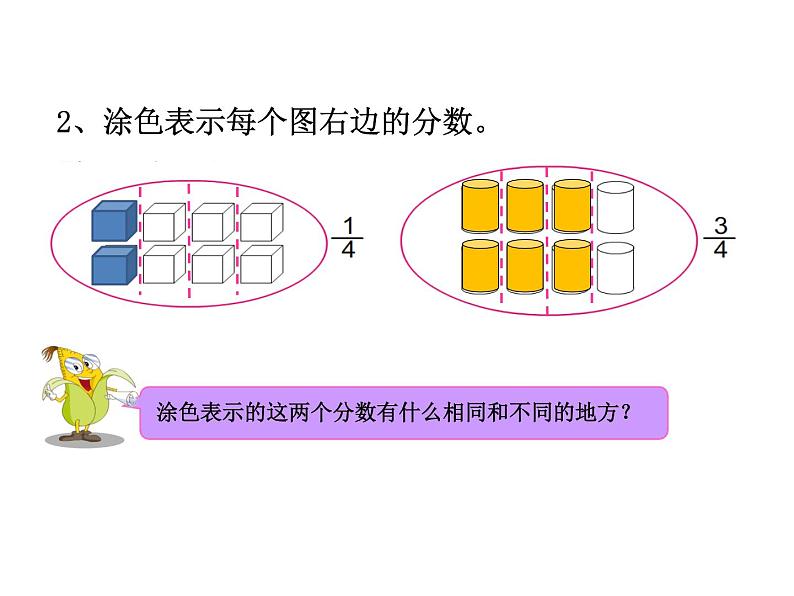 三年级下册数学课件  45.分数的初步认识练习（练习课） 苏教版   (共13张PPT)第4页