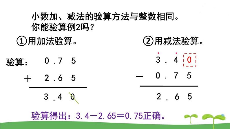 苏教版数学五年级上册 4.2 第2课时  小数加、减法（2） PPT课件+教案05
