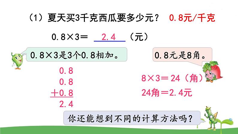 苏教版数学五年级上册 5.1 第1课时  小数乘整数 PPT课件+教案04