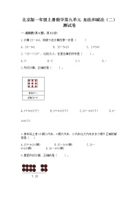 小学数学北京版一年级上册九 加法和减法（二）精品达标测试