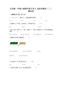 小学数学北京版一年级上册九 加法和减法（二）精品达标测试