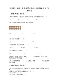 小学数学北京版一年级上册九 加法和减法（二）精品当堂检测题