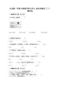 2020-2021学年九 加法和减法（二）优秀当堂达标检测题