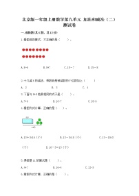 小学数学北京版一年级上册九 加法和减法（二）精品当堂检测题