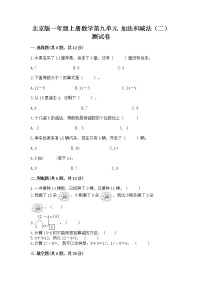 2021学年九 加法和减法（二）精品精练