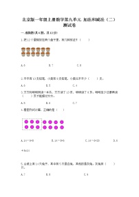 北京版一年级上册九 加法和减法（二）优秀巩固练习