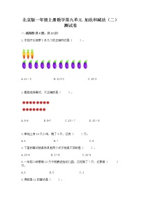 数学一年级上册九 加法和减法（二）精品达标测试