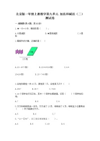 小学数学北京版一年级上册九 加法和减法（二）优秀综合训练题