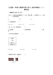 数学一年级上册九 加法和减法（二）优秀测试题