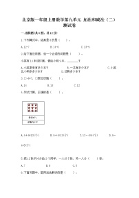 小学数学北京版一年级上册九 加法和减法（二）精品一课一练