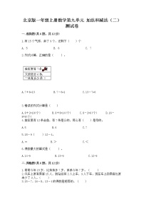 小学数学九 加法和减法（二）优秀课时练习