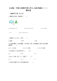 小学数学北京版一年级上册九 加法和减法（二）优秀综合训练题