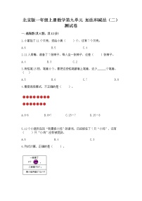 小学数学北京版一年级上册九 加法和减法（二）优秀当堂达标检测题