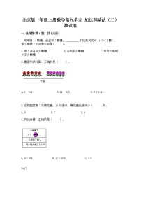 一年级上册九 加法和减法（二）精品课时作业