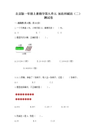 北京版一年级上册九 加法和减法（二）优秀随堂练习题