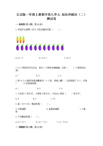 小学数学北京版一年级上册九 加法和减法（二）精品练习题