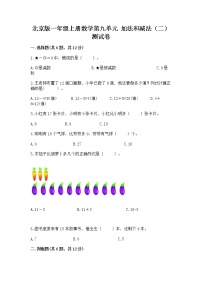 小学数学北京版一年级上册九 加法和减法（二）精品随堂练习题