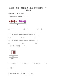 小学北京版九 加法和减法（二）优秀综合训练题