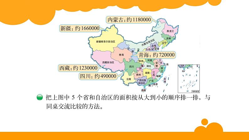 四年级上册数学课件-1.4 国土面积 - 北师大版04