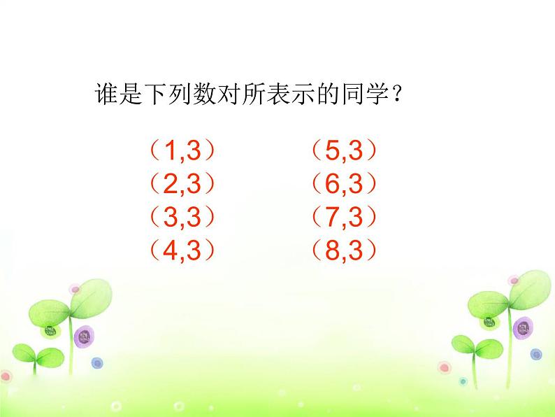 四年级数学下册课件-8 用数对表示具体事物-苏教版第8页