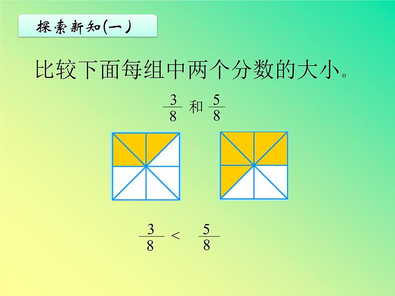 三年级下册数学课件-8.1.3 比较分数的大小｜冀教版 18张第6页