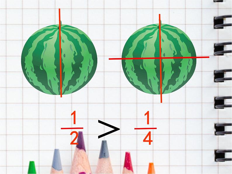 三年级下册数学课件-8.1.3 分子是1的分数大小比较｜冀教版05