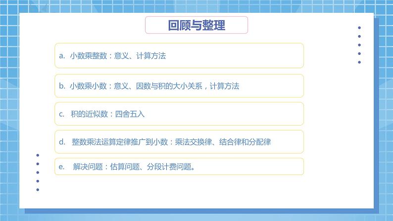 8.1《总复习--小数乘除法》课件第4页