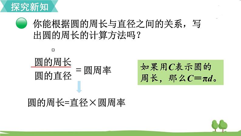 北师大版数学6年级上册 1.6 圆的周长（2） PPT课件+教案04