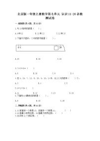 小学北京版七 认识11～20各数复习练习题