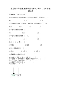 小学数学北京版一年级上册七 认识11～20各数课时作业