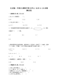 2021学年七 认识11～20各数课时练习