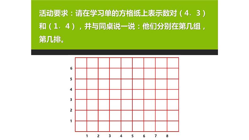 四年级上册数学课件-5.2  确定位置 - 北师大版第7页