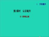 2022苏教版四年级数学上册一升和毫升第2课时认识毫升习题课件