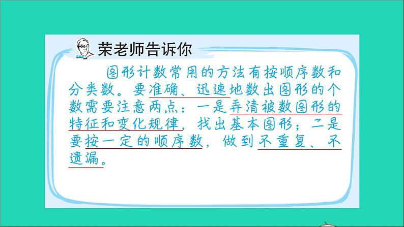 2022苏教版四年级数学上册极速提分法第5招巧数图形课件02