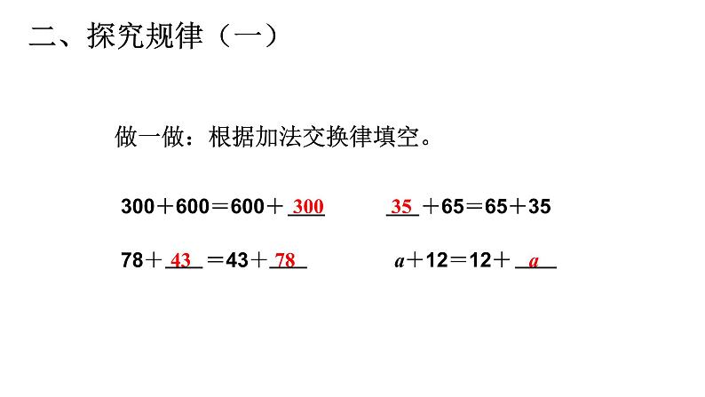 四年级数学下册课件-3.1 加法运算定律7-人教版(共17张PPT)06